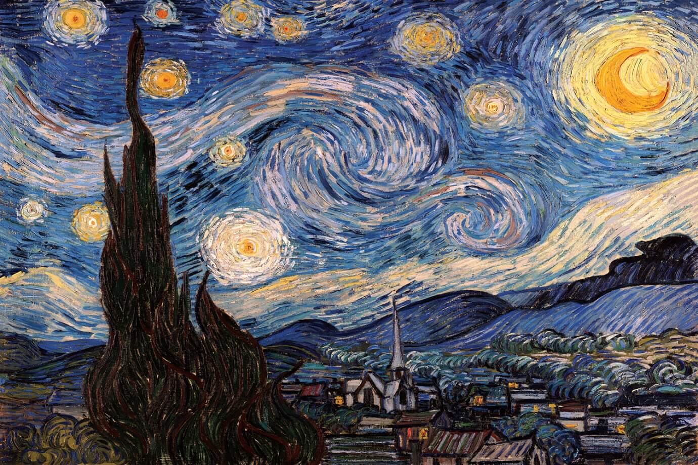 starry night sky vincent van gogh