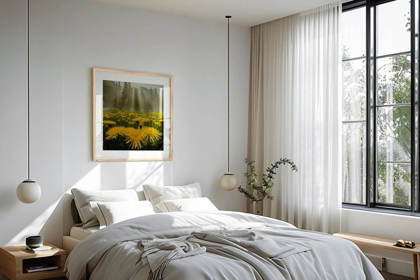 nature art above the bed for 2026 refresh