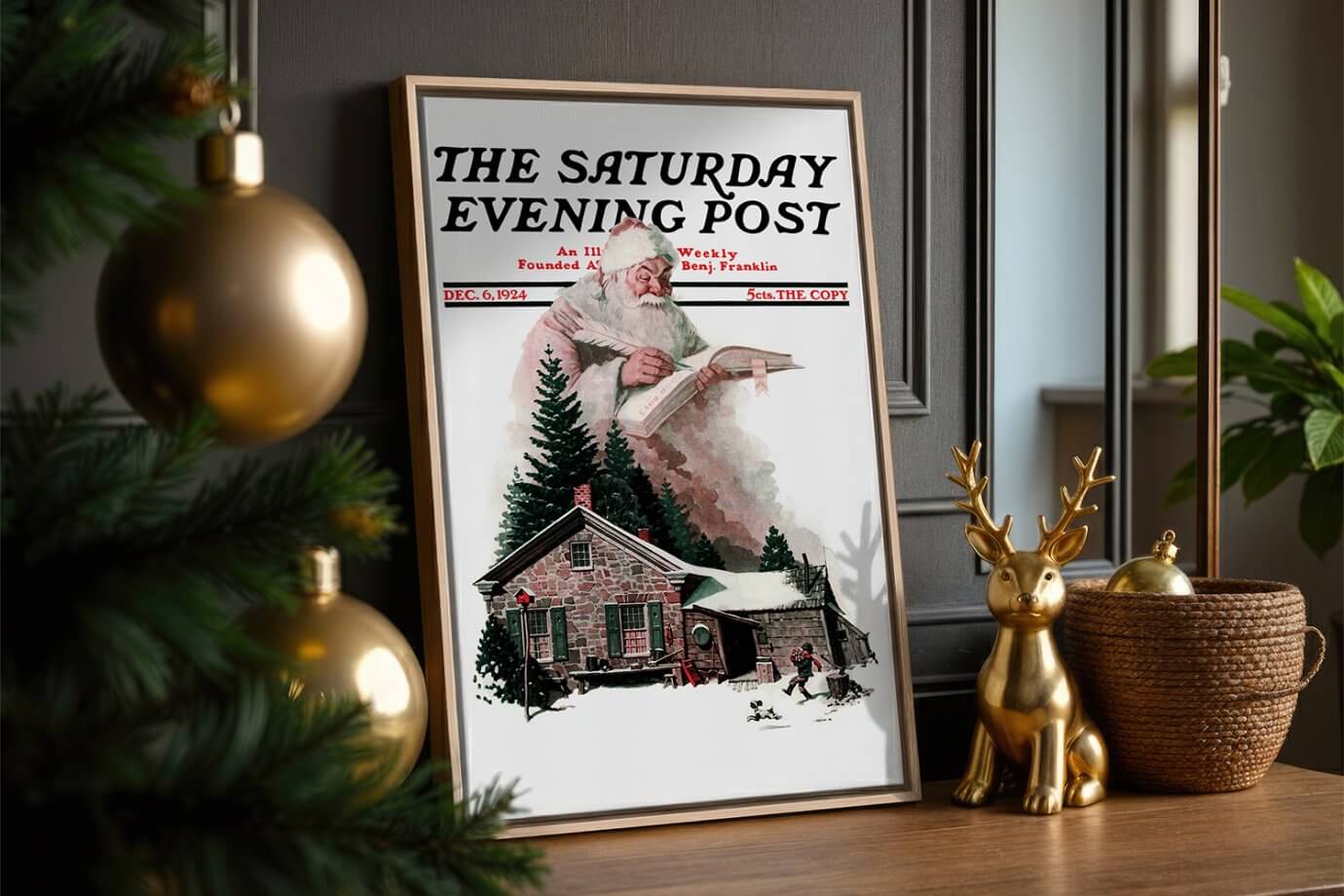 norman rockwell the saturday evening post christmas art
