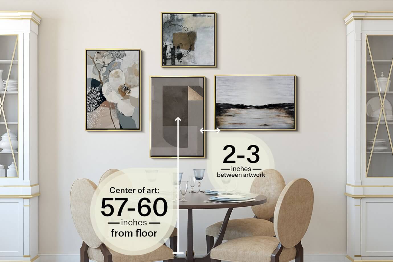 how high to hang gallery wall