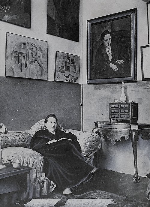 gertrude stein in her Paris apartment