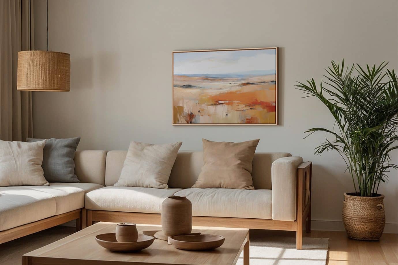 earth tone landscape art