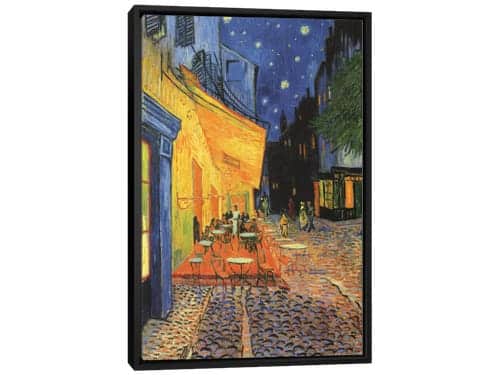 vincent van gogh's cafe terrace at night painting