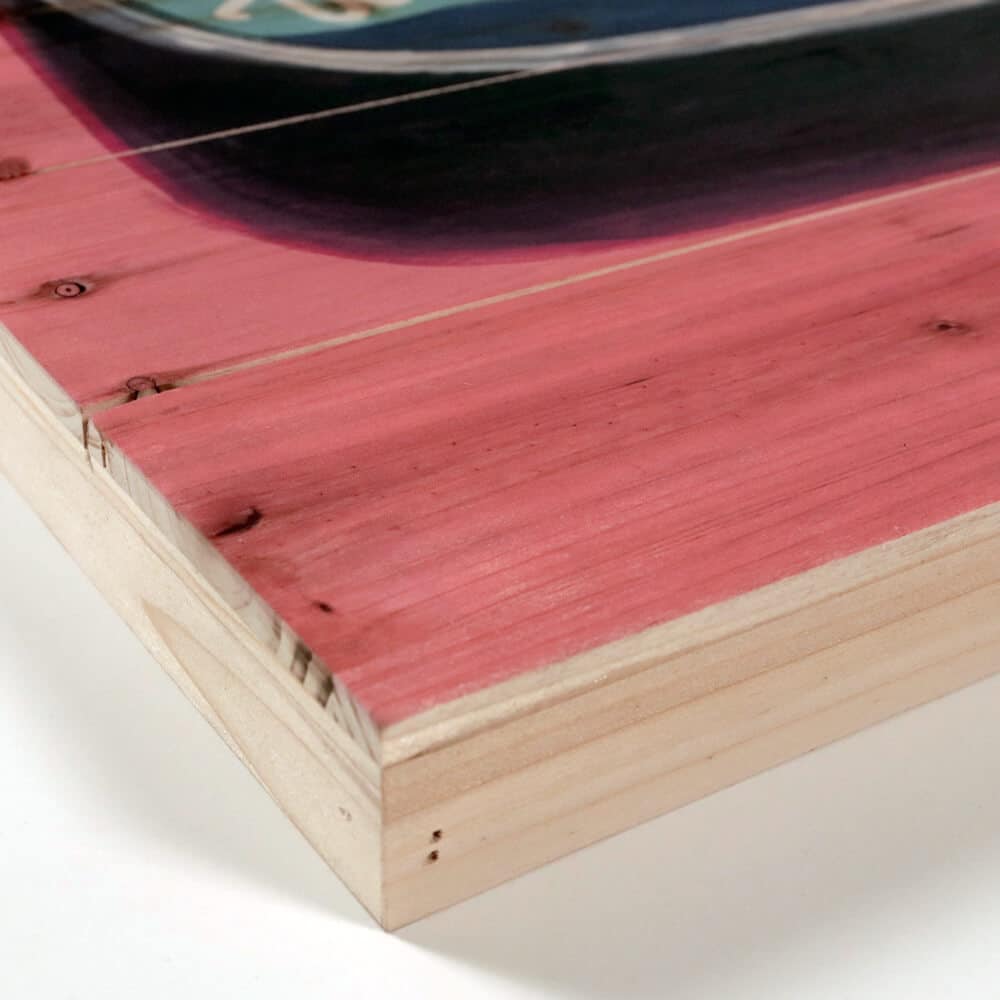 textured wall art - wood art closeup