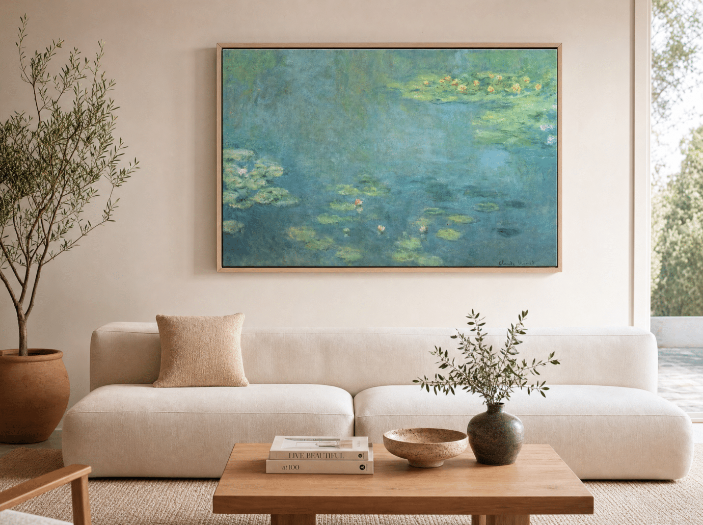 claude monet waterlilies painting