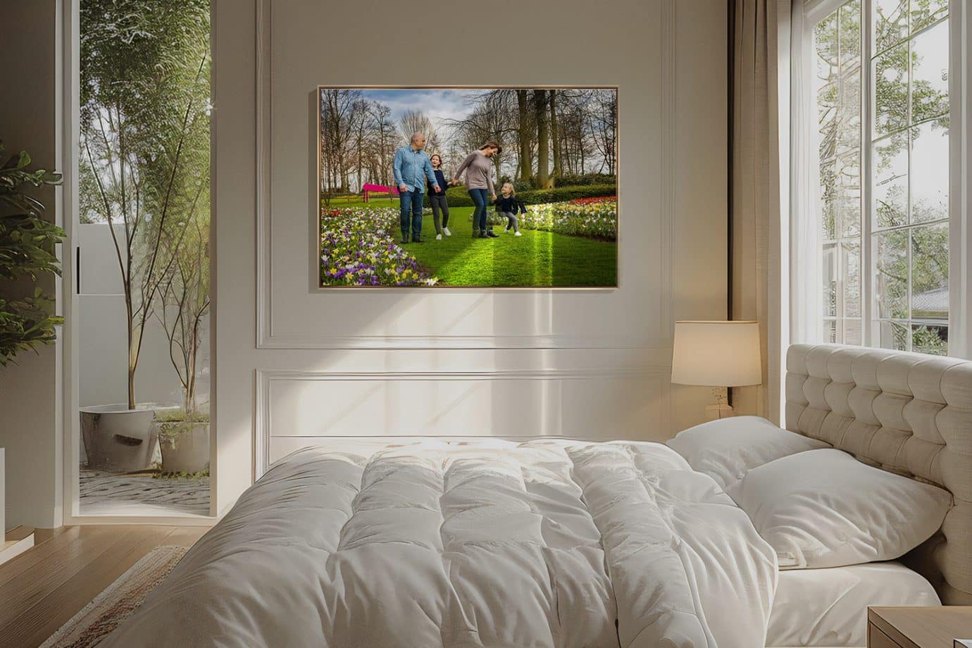 candid family photo custom wall art