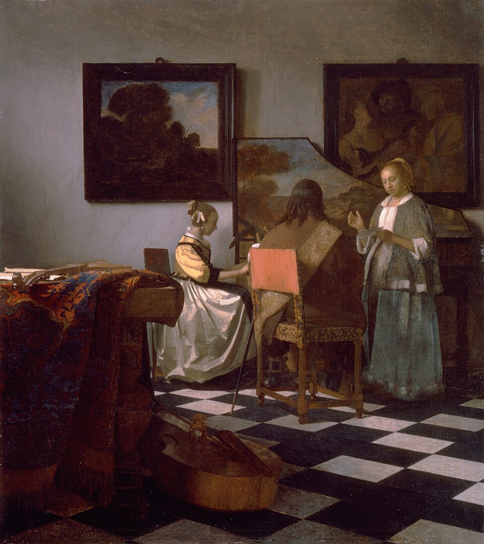 the concert painting by johannes vermeer