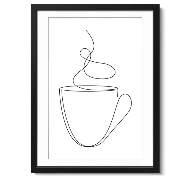 coffee cup line art
