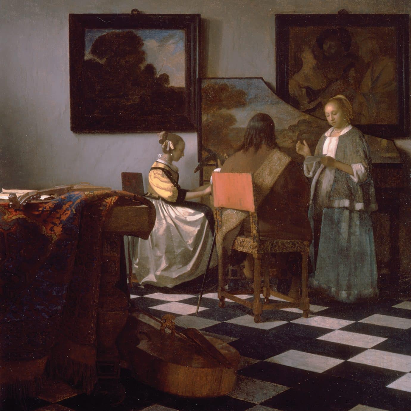 the concert painting by johannes vermeer