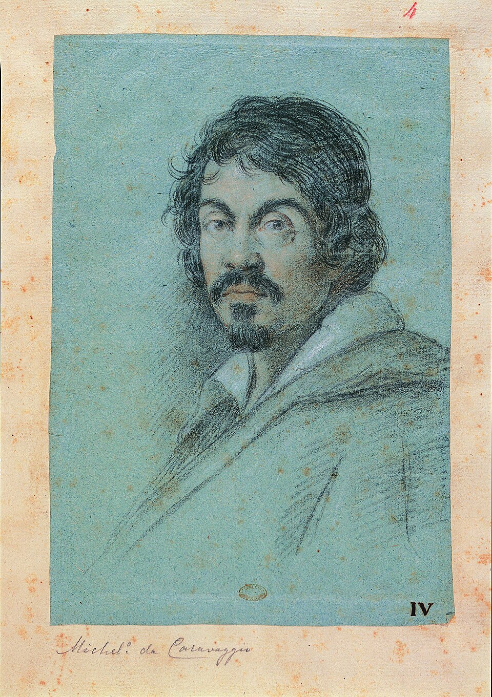 portrait of artist caravaggio