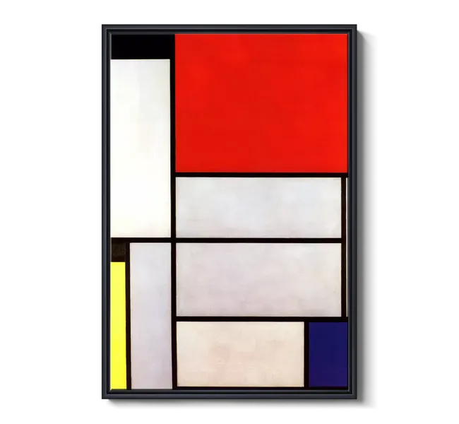 primary colors of geometric squares and rectangles