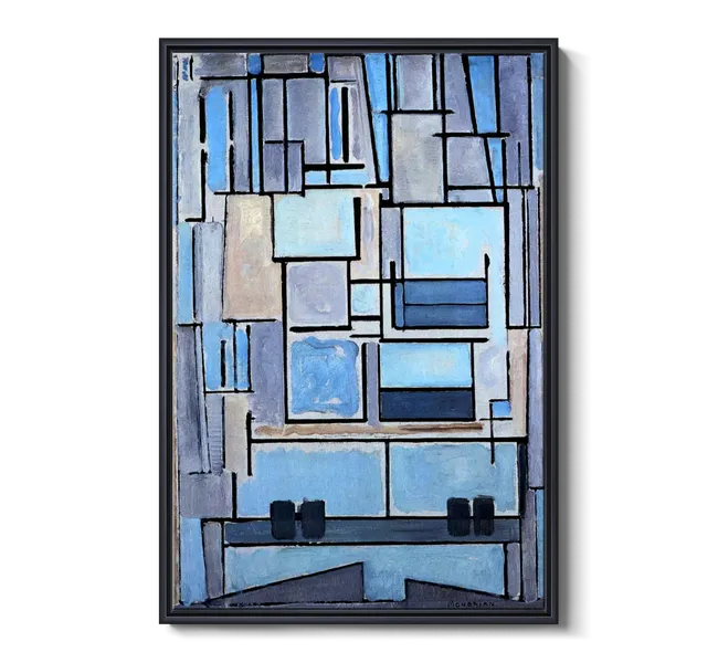 geometric blue patterns