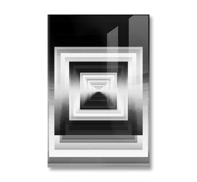 black and white geometric squares