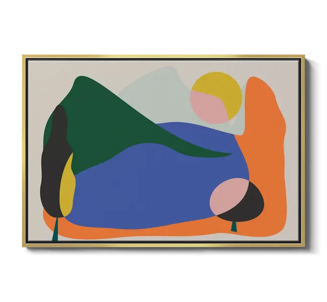 colorful abstract landscape