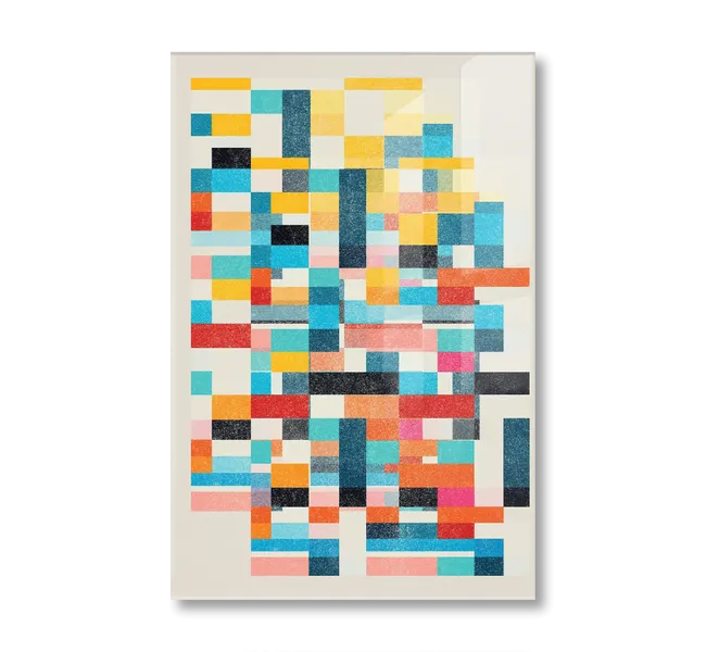 colorful mix of squares and rectangles