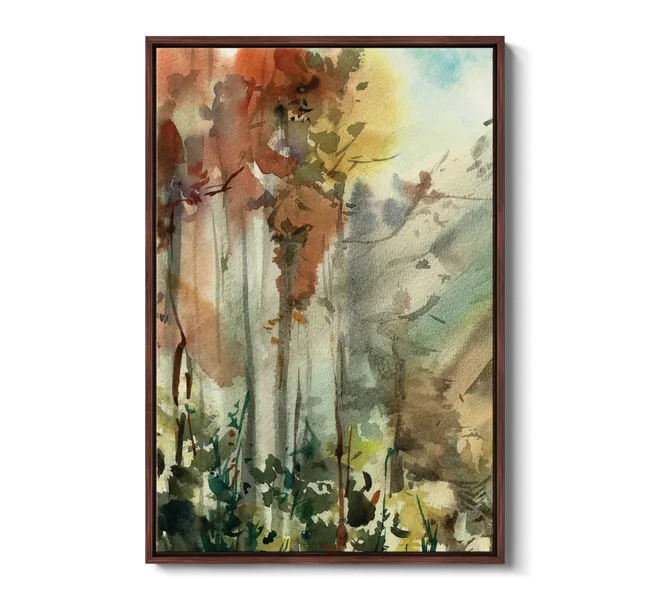abstract forest art