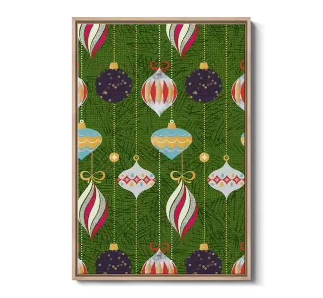 retro hanging christmas ornaments