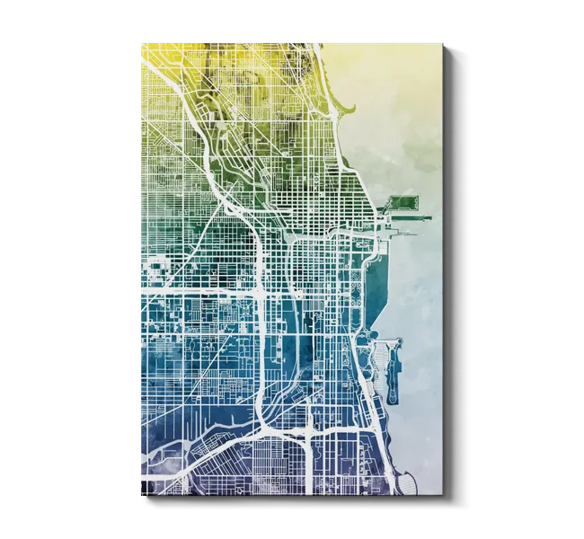 gradient map of chicago