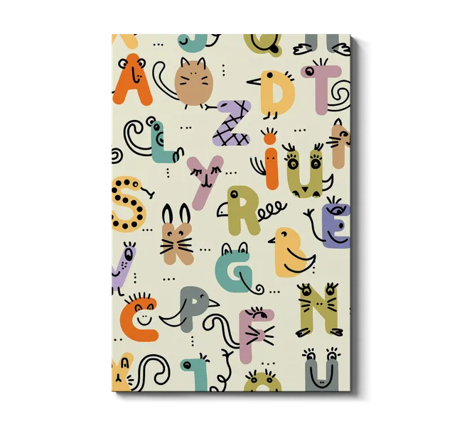 alphabet letters with faces